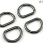 D-Rings - 3/4" - Gunmetal - 4 pack - THIN*DRNG18MM-GM/4