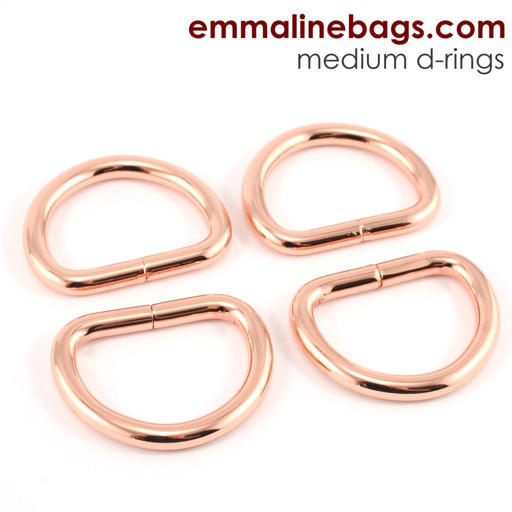 D Ring - 1" - Copper - 4 pack - DRNG25mm-COP/4