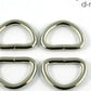 D Ring - Nickel - 3/4" - 4 pack - THIN*DRNG18MM-NL/4