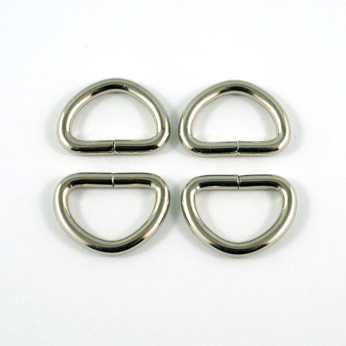 D Ring - Nickel 12mm (1/2")