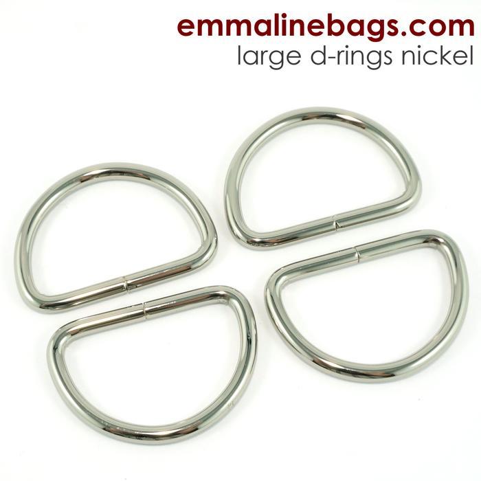D Ring 4 pack 1" silver - DRNG25MM-NL/4