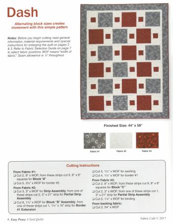 Easy Peasy 3-Yard Quilts # FC031740
