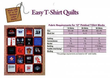 Easy T-Shirt Quilts # QPTSQ