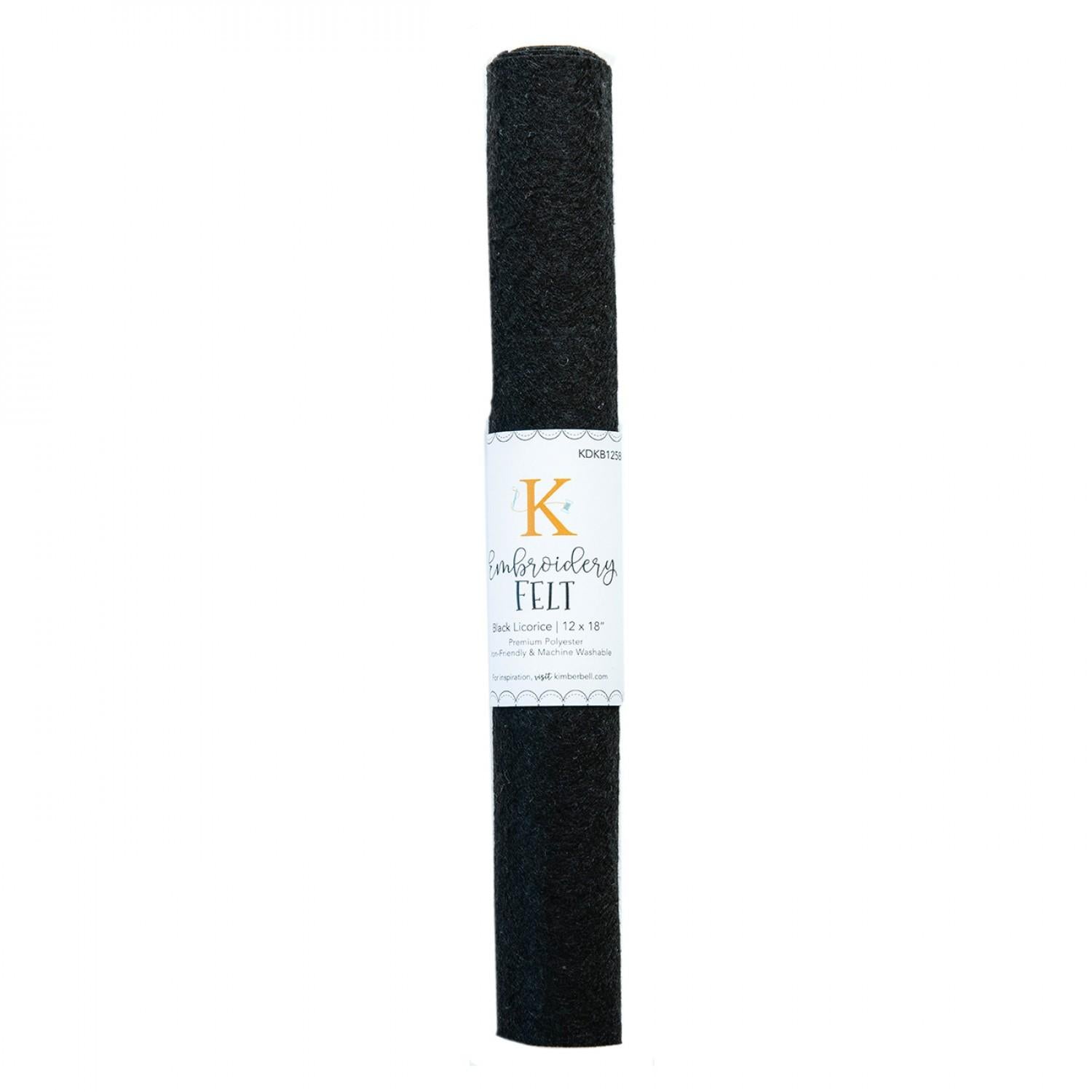 Embroidery Felt - Black Licorice # KDKB1258
