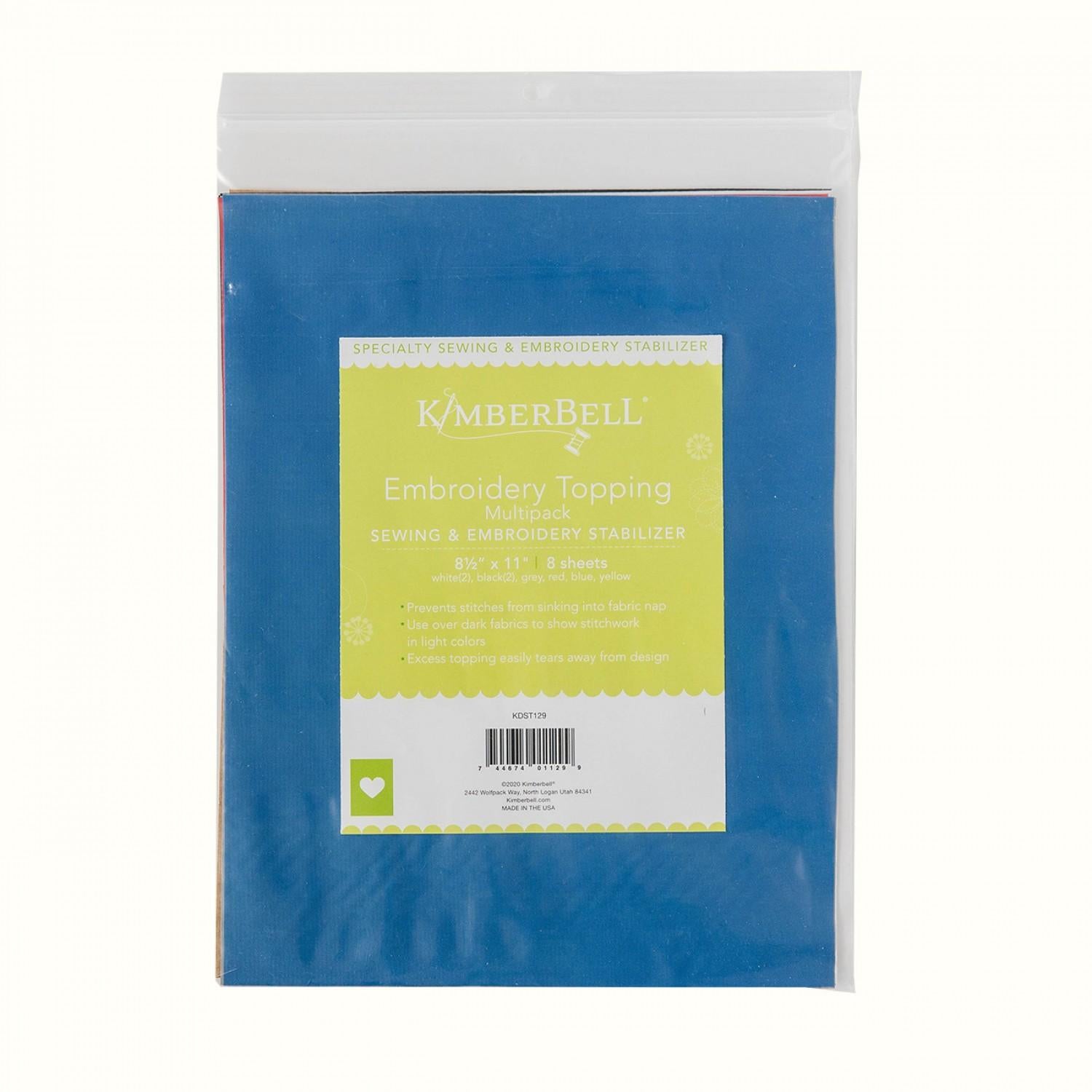 Embroidery Topping Multipack 8.5in x 11in # KDST129