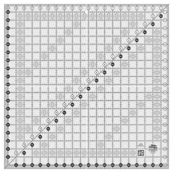 Creative Grids Quilt Ruler 20-1/2in Square  CGR20