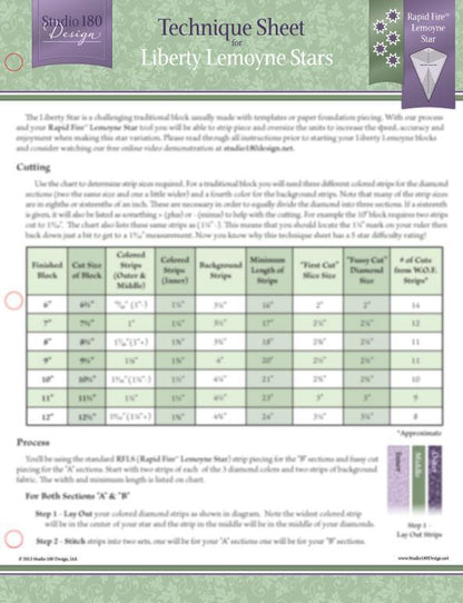 Technique Sheet - Liberty Lemoyne  - DTEC11