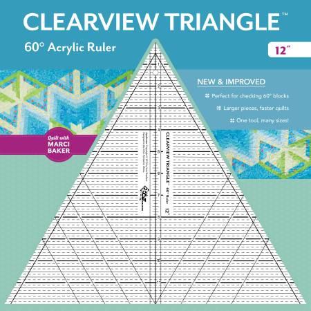 Clearview Triangle 60 Acrylic Ruler 12" - 20330