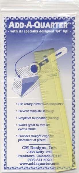 Add A-Quarter Ruler 6" - CM06