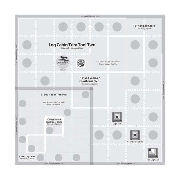 Creative Grid Log Cabin Trim Tool 6" & 12" CGRJAW2