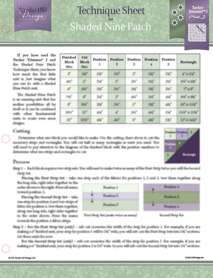 Technique Sheet - Shaded Nine Patch - Dtec16