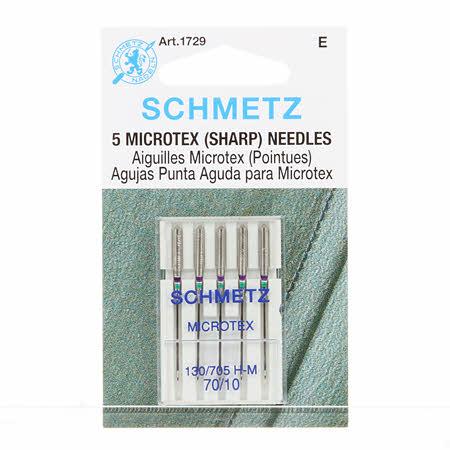 Schmetz Sharp / Microtex Machine Needle Size 10/70 # 1729