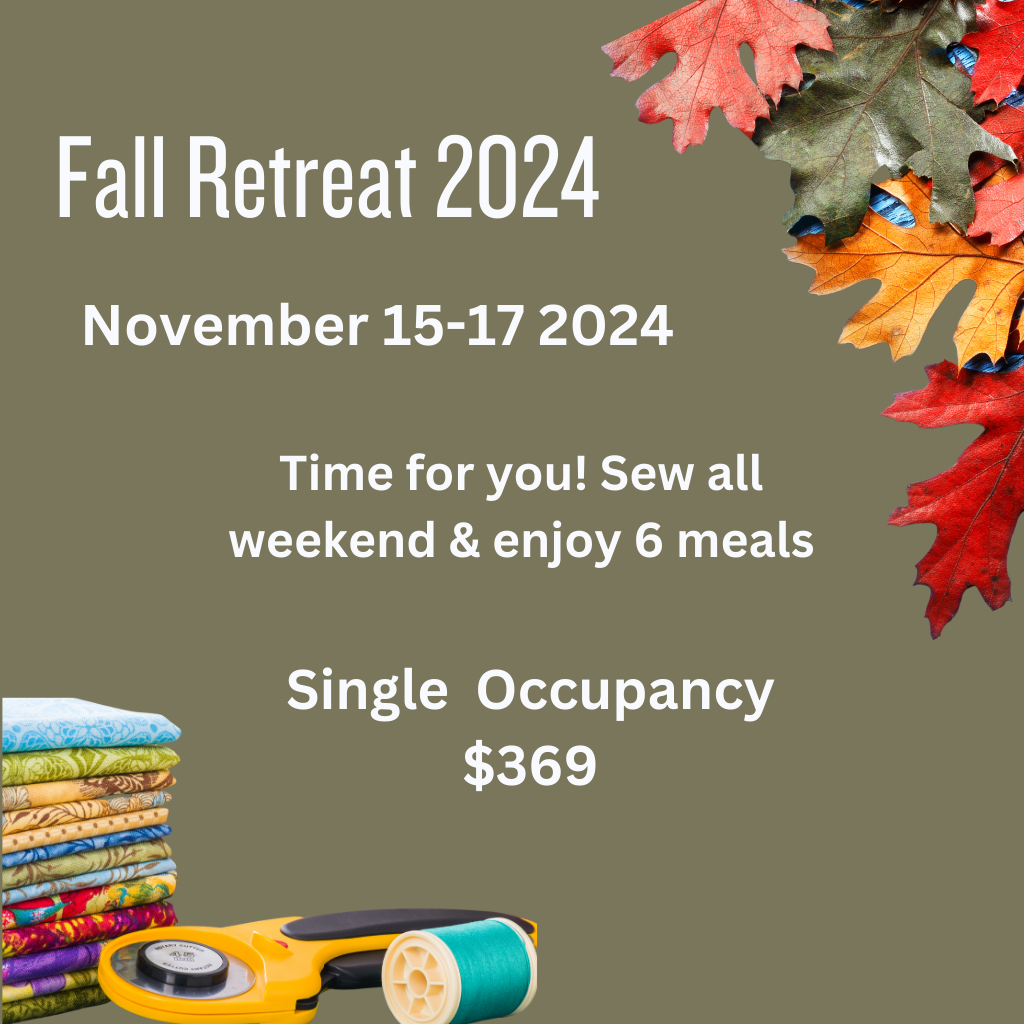 Fall  Retreat 2024 -  Nov 15 - 17 2024 - Single Occupancy Occupancy