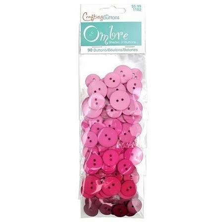 Favorite Findings Ombre Pink Buttons # 470001102