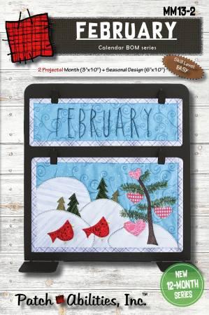 February Calendar Series Block of the Month # PAMM13-2