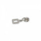 Four 5 Rounded Rectangle Zipper Pulls Nickel # STS279S