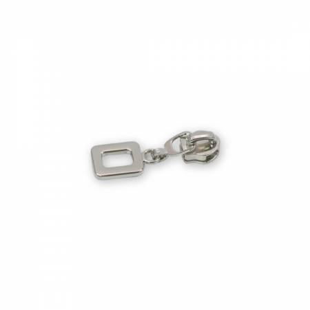 Four 5 Rounded Rectangle Zipper Pulls Nickel # STS279S