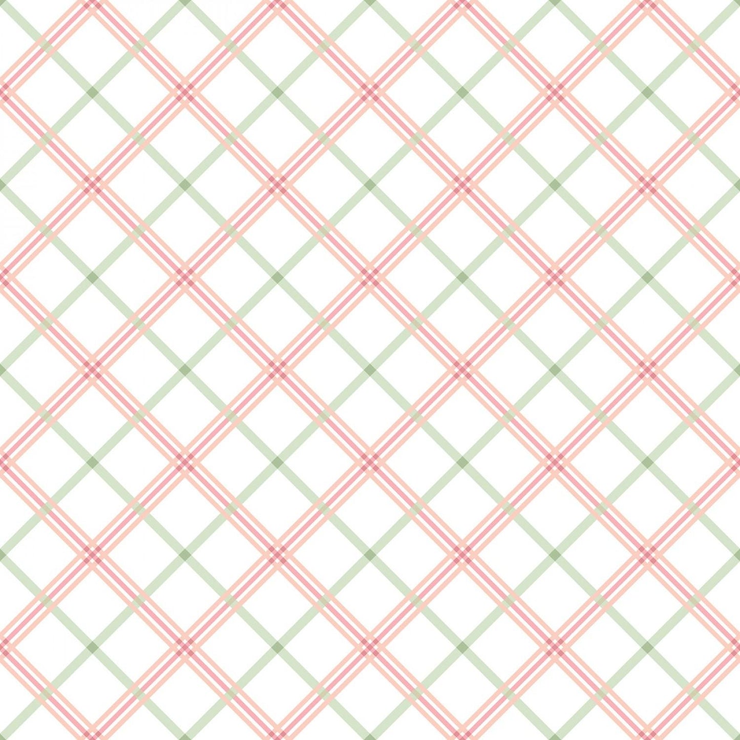 Kimberbell Basic - Pink/Green - Plaid - 8262-PG