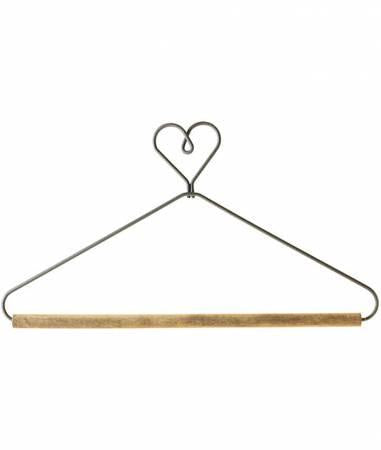 Heart With Stained Dowel Hanger Gray - 7 1/2" - 2780