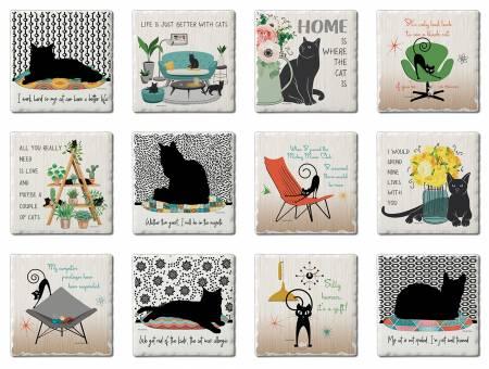 Home Is Where The Cat Is Coaster Asst # 011-90-02207