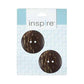 INSPIRE 2 Hole Button - 38mm (11⁄2″) - 2 count - Coconut