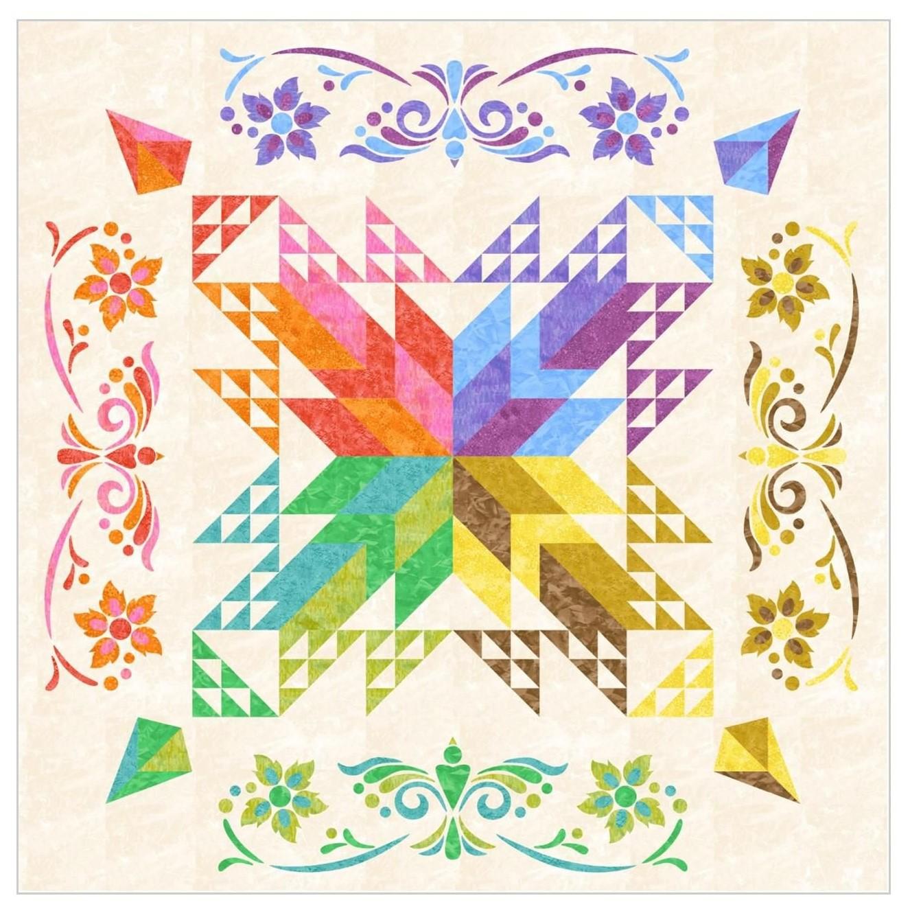 Inner Reflections Block of the Month Light Colorway -  Full Kit