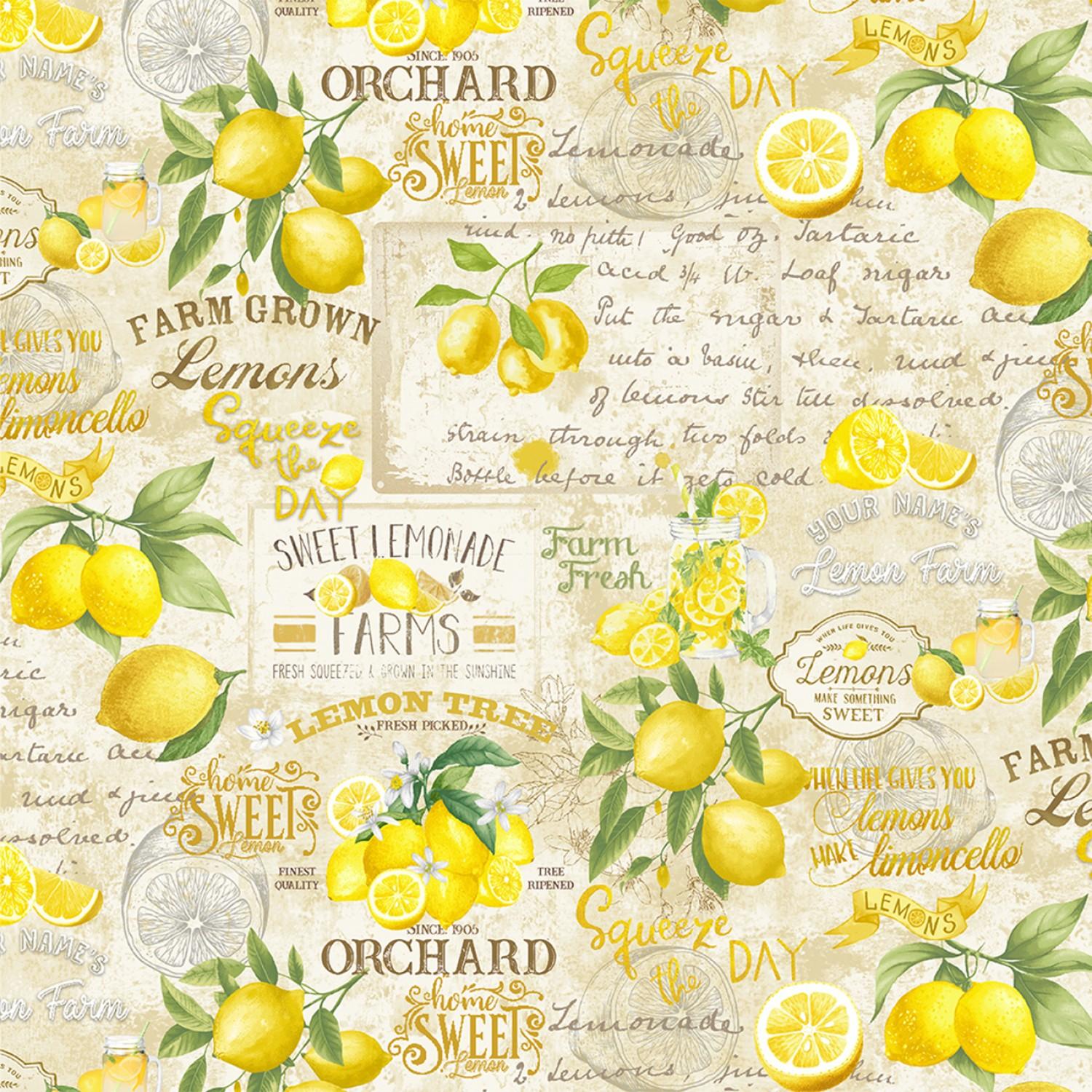 Lemon Bouquet - 2450-Beige