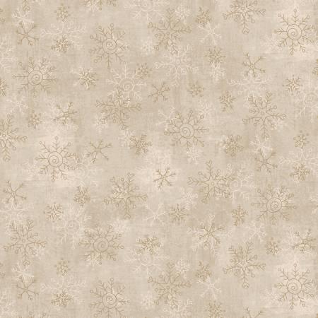 Let It Snow Flannel - Cream - F2880-44