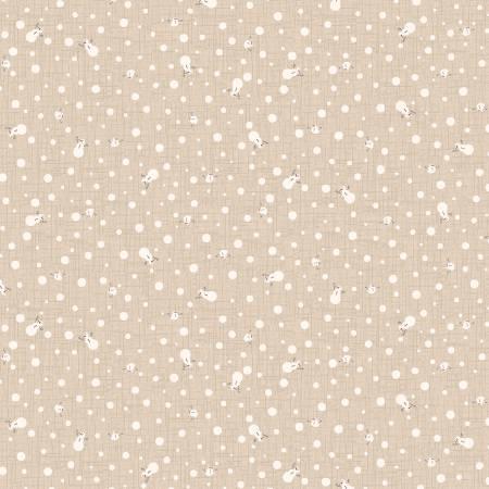 Let It Snow Flannel - Cream - F2881-44