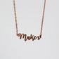 Maker Necklace Rose Gold # QN1001R