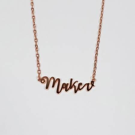 Maker Necklace Rose Gold # QN1001R