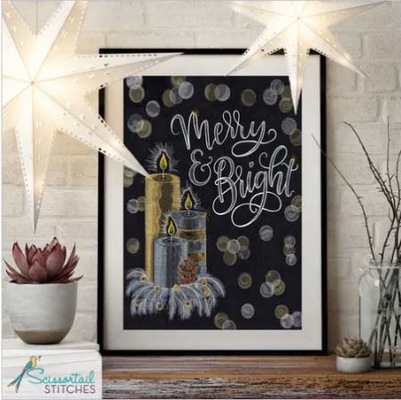 Merry & Bright Tiling Scene - 90009 - Special Order