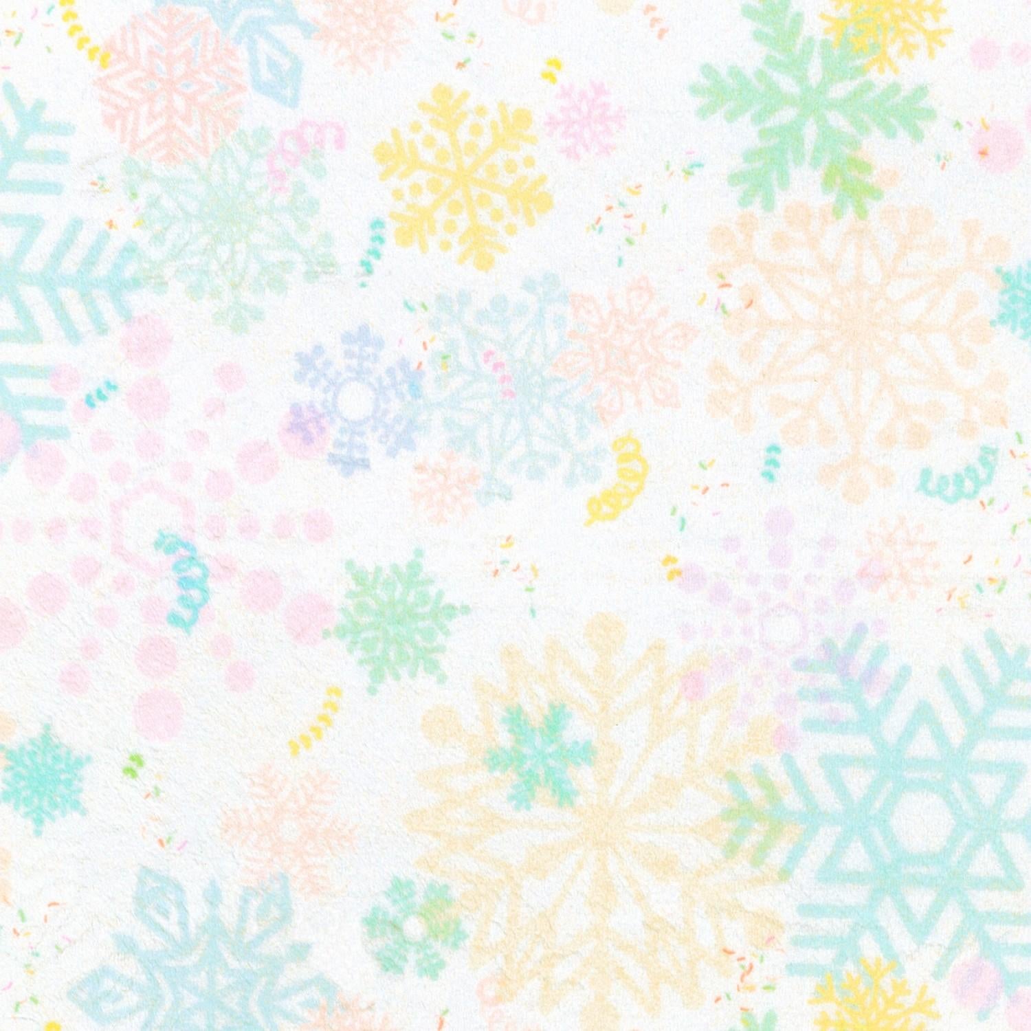 Minky Winter Snowflakes - 60" wide - 21017-277