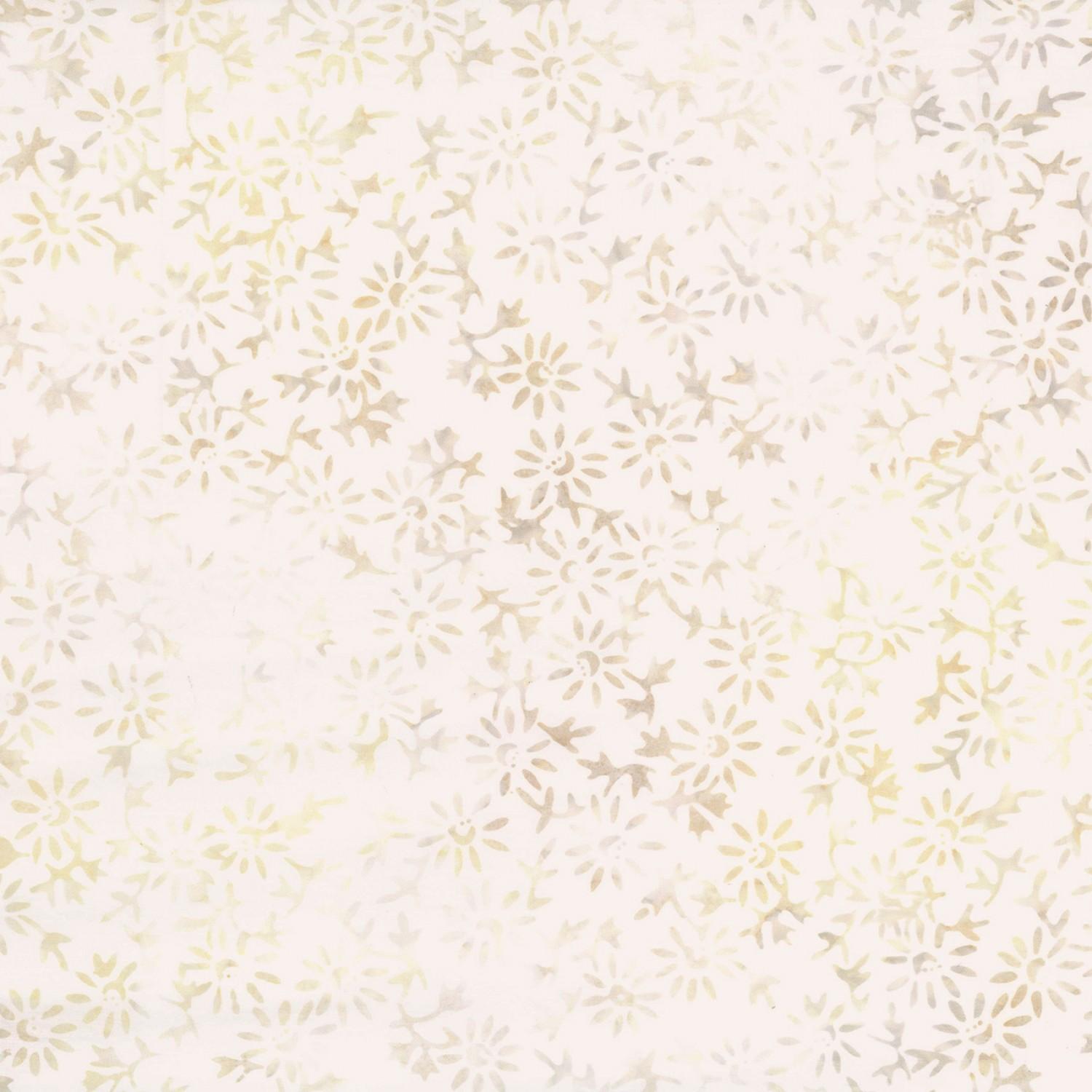 Moonlight - Ivory Small Floral Batik # 22267-112