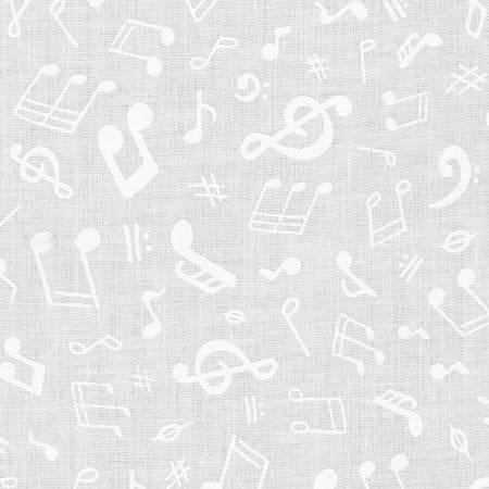 Music Notes White - SRK219111