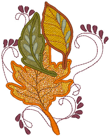 Mylar Fall Leaves