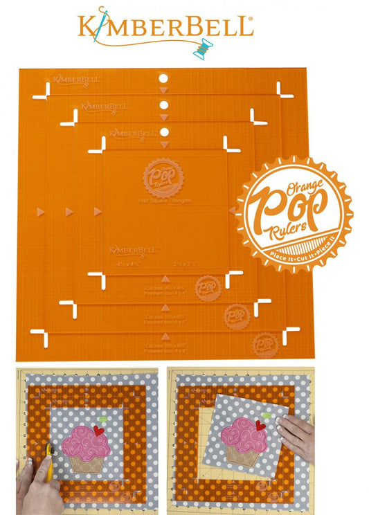 Orange Pop Rulers Square Set # KDTL101