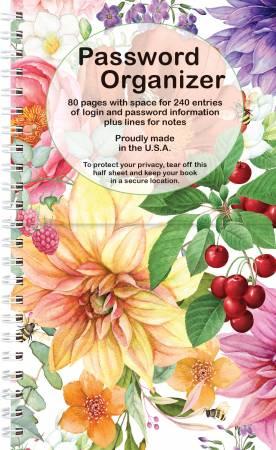 Password Book Bright Floral # PWB07