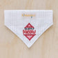 Kimberbell - Pet Kerchief Set of 2 Grey & White - KDFB106