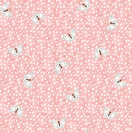 Pink Fluttering Fawn Flannel # 21676-PNK