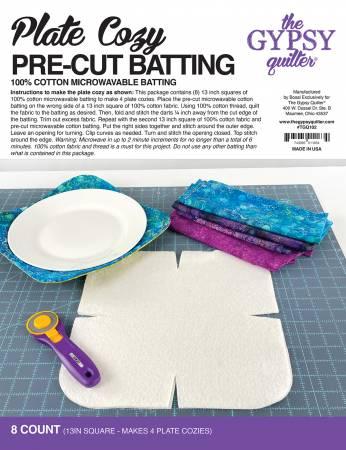 Plate Cozy Pre Cut Batting 8ct - TGQ102