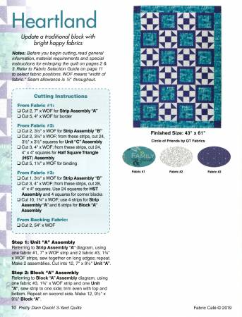 Pretty Darn Quick 3-Yard Quilts Pattern Book - 031940