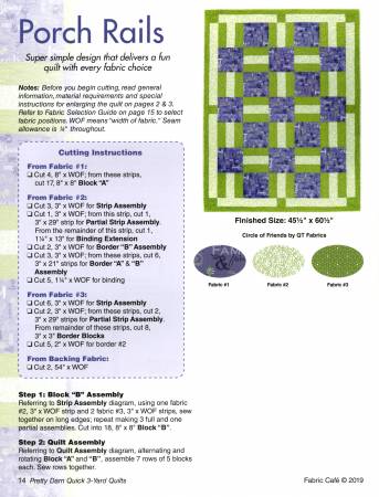 Pretty Darn Quick 3-Yard Quilts Pattern Book - 031940