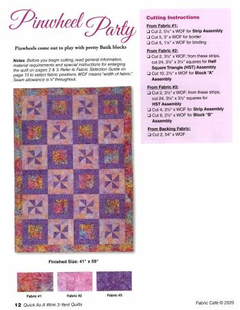 Quick As A Wnk 3-Yard Quilts - 032040