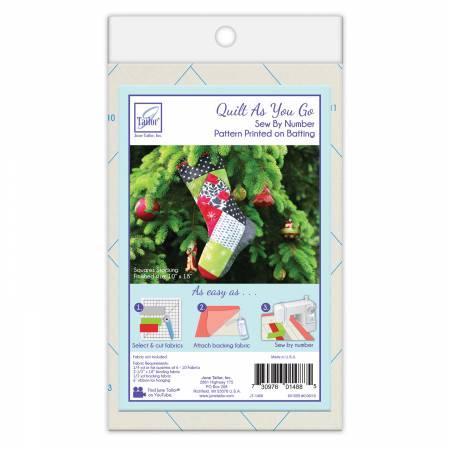 Quilt As You Go Holiday Stocking Square - JT-1488