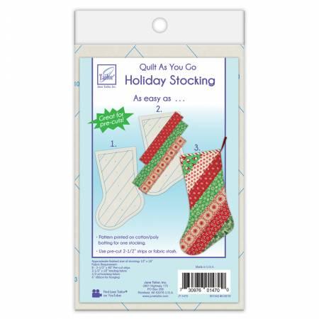 Quilt As You Go Holiday Stockings - JT-1470