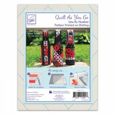 Quilt As You Go Wine Totes - JT-1490