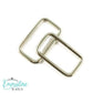 Rectangle Rings - 1 1/2" - Nickel - 4 Pack - REC-WIRE38mm-NL/4
