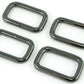 Rectangular Rings: 25mm (1") - Gunmetal - 4 pack EBREC-25-GM