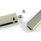Rectangular Strap End Caps - 1" wide - Nickel  - 4 pack